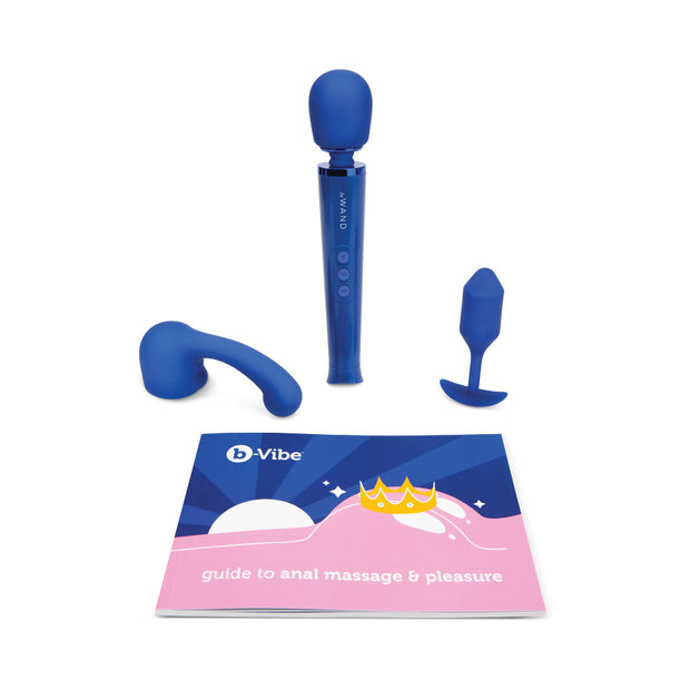 b-Vibe Anal Massage & Education Set Blue - Headshop.com