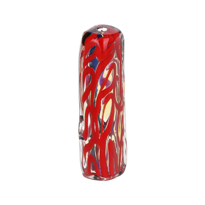 Blood Moon Dichro Stripe Squared Glass Hand Pipe - 3.5" - Headshop.com