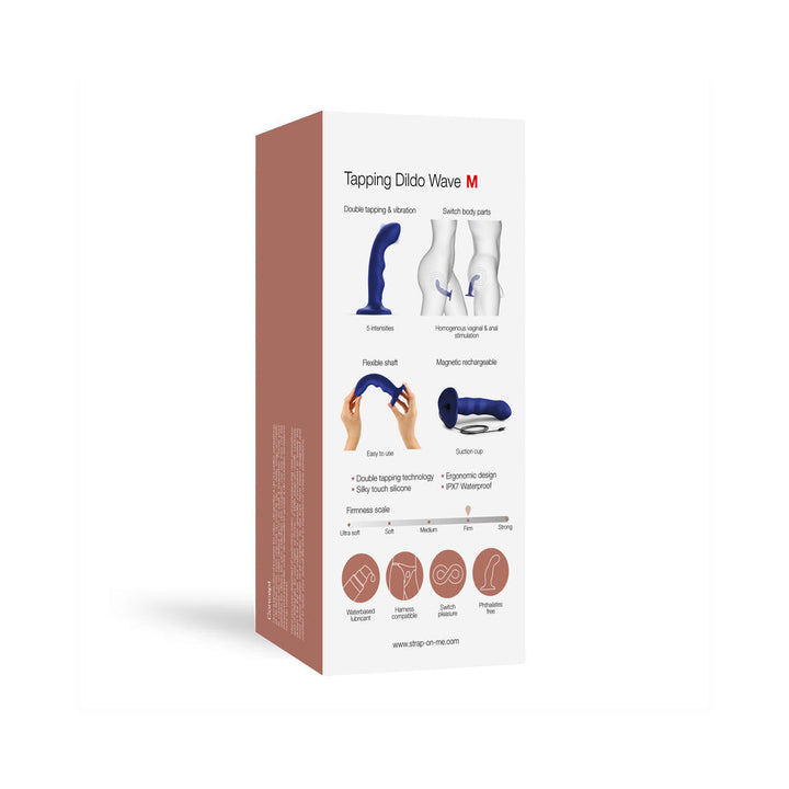 Strap-On-Me Tapping Dildo Wave Night Blue - Headshop.com