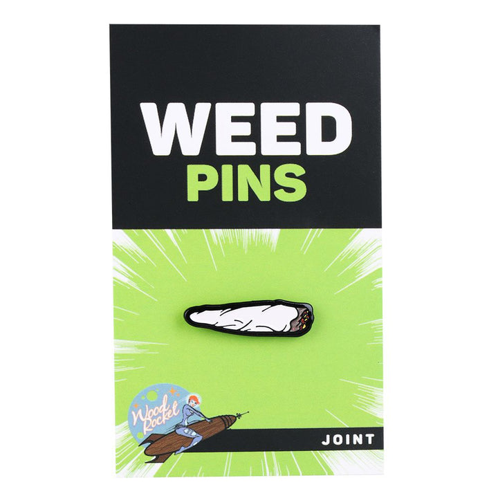 Wood Rocket Soft Enamel Lapel Pin - Joint - Headshop.com