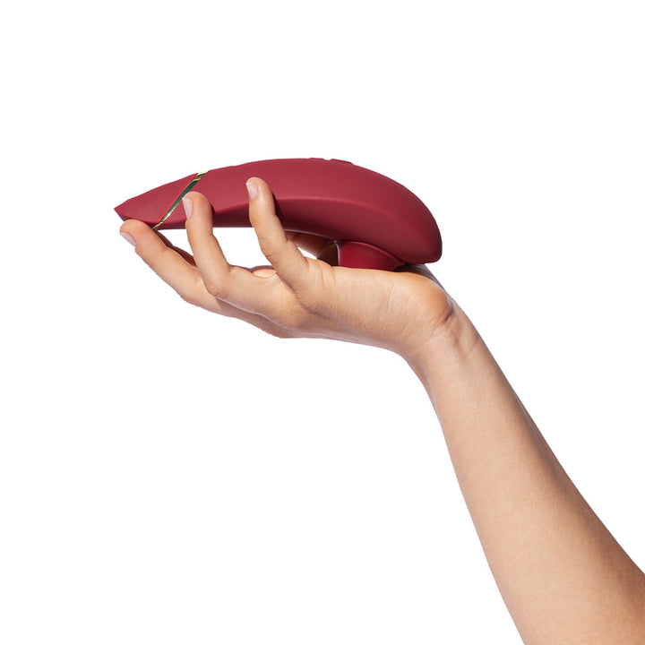 Womanizer Premium 2 Rechargeable Silicone Luxurious Pleasure Air Clitoral Stimulator Bordeaux - Headshop.com