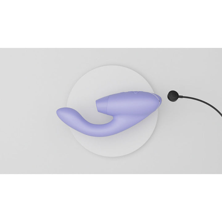 Womanizer Duo 2 Rechargeable Dual Stimulation Pleasure Air and G-Spot Vibrator Lilac - Headshop.com