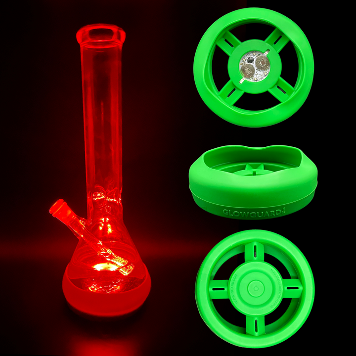 Bong Base Bumper Coin Battery 4.25in-6in Bases Silicone Fits Variety of Shapes - Headshop.com
