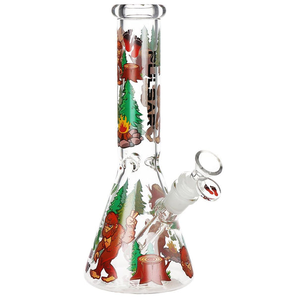 Pulsar Grumpy Bigfoot Beaker Glass Water Pipe - 10" / 14mm F Pulsar Grumpy Bigfoot Beaker Glass Water Pipe - 10" / 14mm F