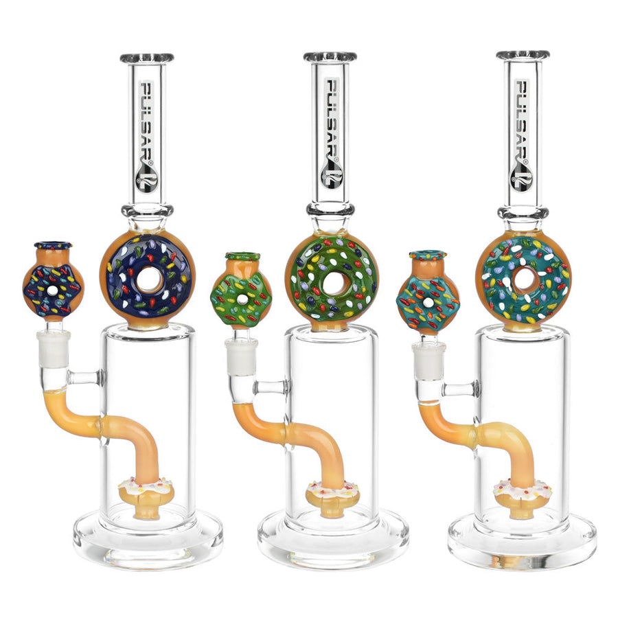 Pulsar Donut Love Water Pipe | 13" | 14mm F - Headshop.com