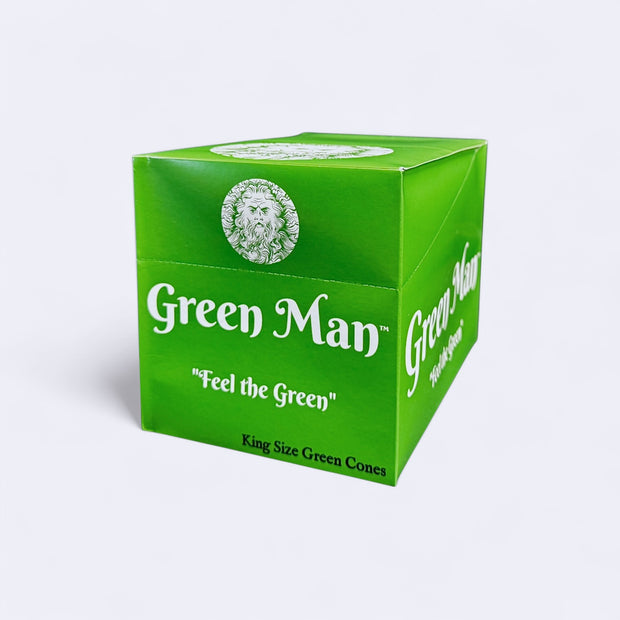 Green Man Green Rice Paper Cones Box - Headshop.com
