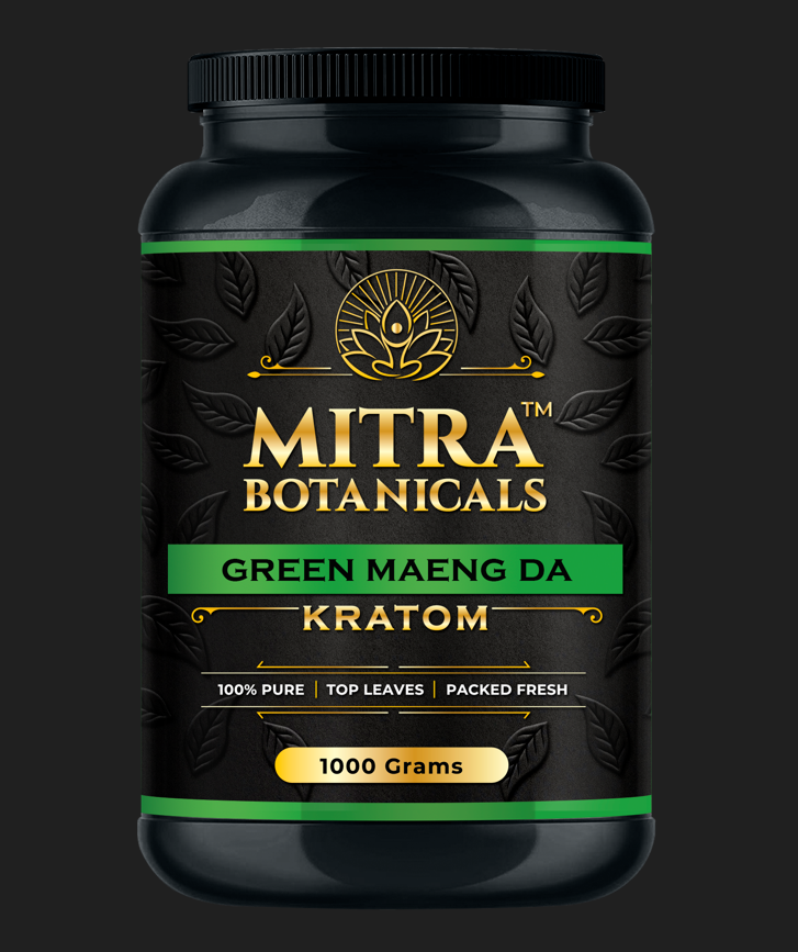 Mitra Botanicals Green Maeng Da – Kratom (1000 Grams Powder) - Headshop.com
