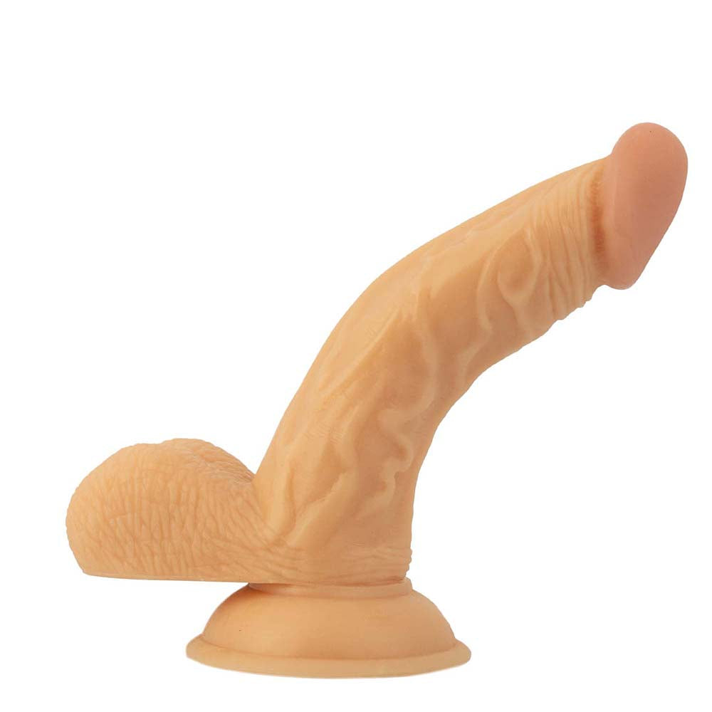 All American Whoppers 6.5 in. Curved Dong with Balls + Cherry Anal-Ese - Headshop.com