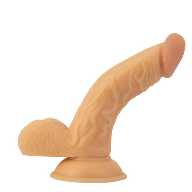 All American Whoppers 6.5 in. Curved Dong with Balls + Cherry Anal-Ese - Headshop.com