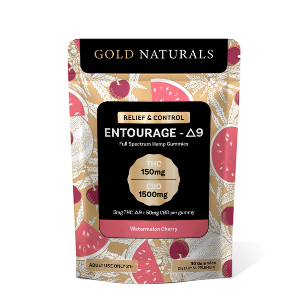 Gold Naturals 5 mg Entourage Δ9 Gummy - Headshop.com
