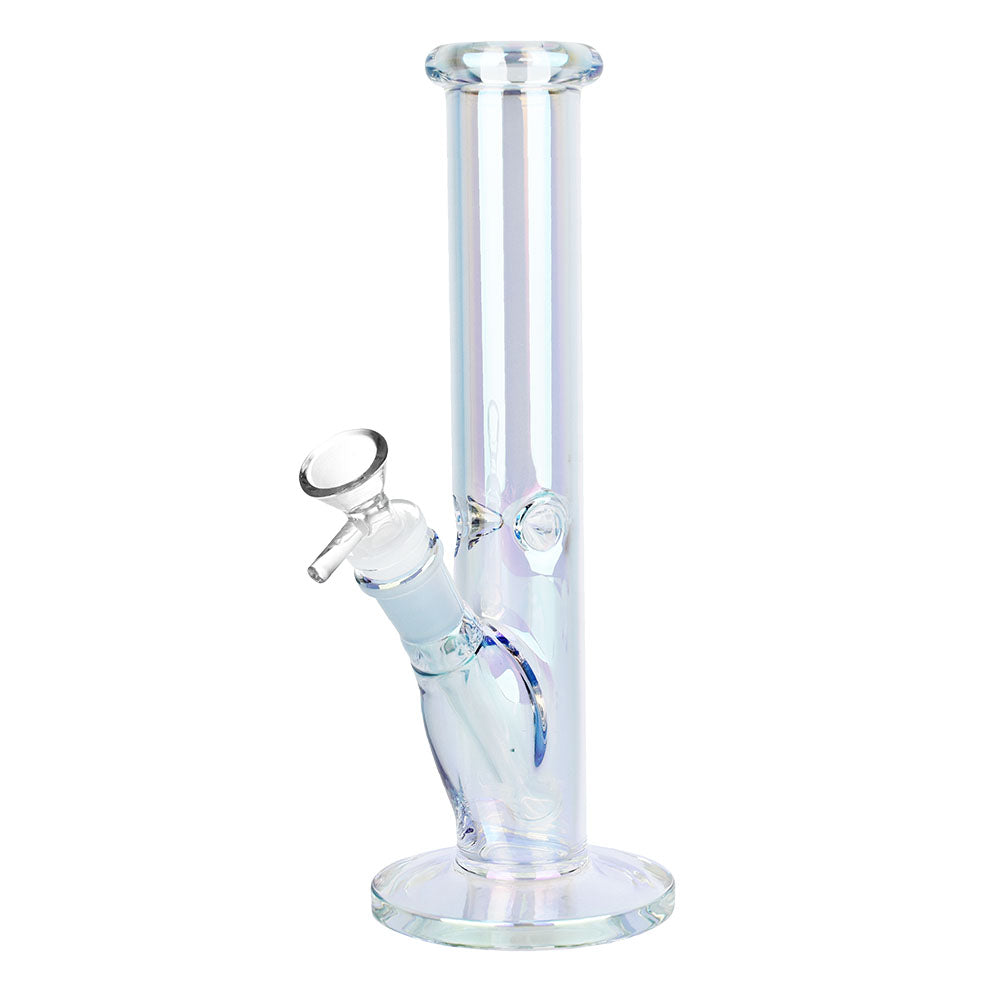 Infinite Splendor Glass Straight Tube Water Pipe - 9.75" / 14mm F / Colors Vary - Headshop.com