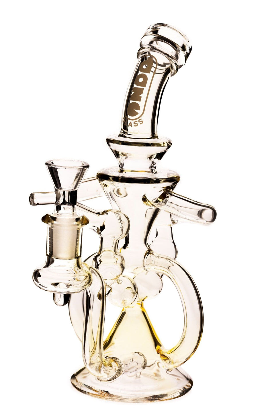 Daze Glass - 9" Fumed Glass Water Pipe Recycler w/ Perc - Headshop.com