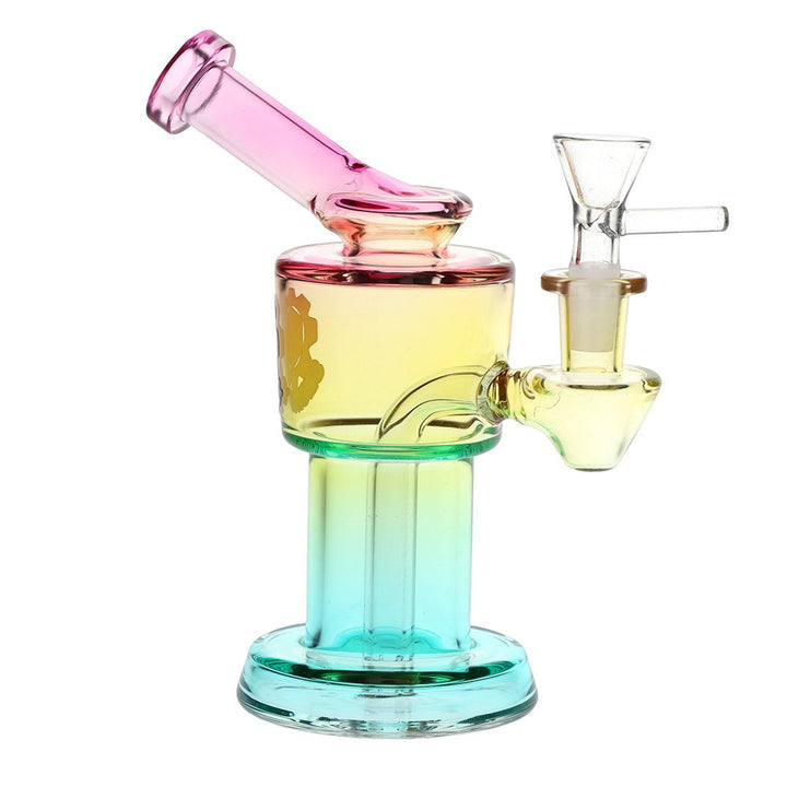 SeshGear Roboto Ombre Glass Water Pipe | 5.25" | 10mm F - Headshop.com