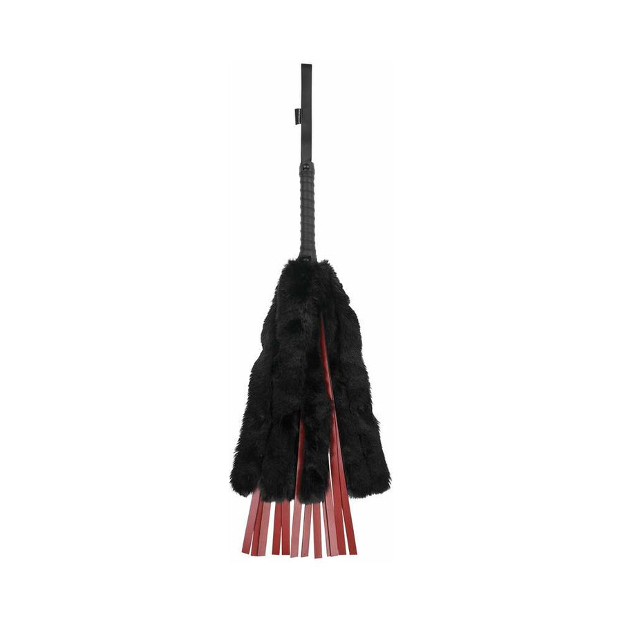Sportsheets Saffron Faux Fur Flogger with Faux Leather Strands - Headshop.com