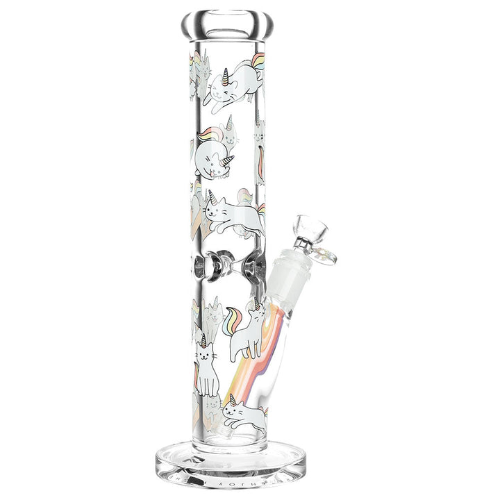 Pulsar Caticorn Design Series Straight Tube Water Pipe | 12" | 14mm F - Headshop.com