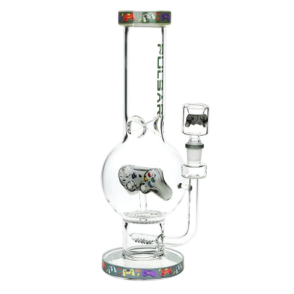 Pulsar Game Time Bubble Base Glass Water Pipe - 12.5" / 14mm F Pulsar Game Time Bubble Base Glass Water Pipe - 12.5" / 14mm F