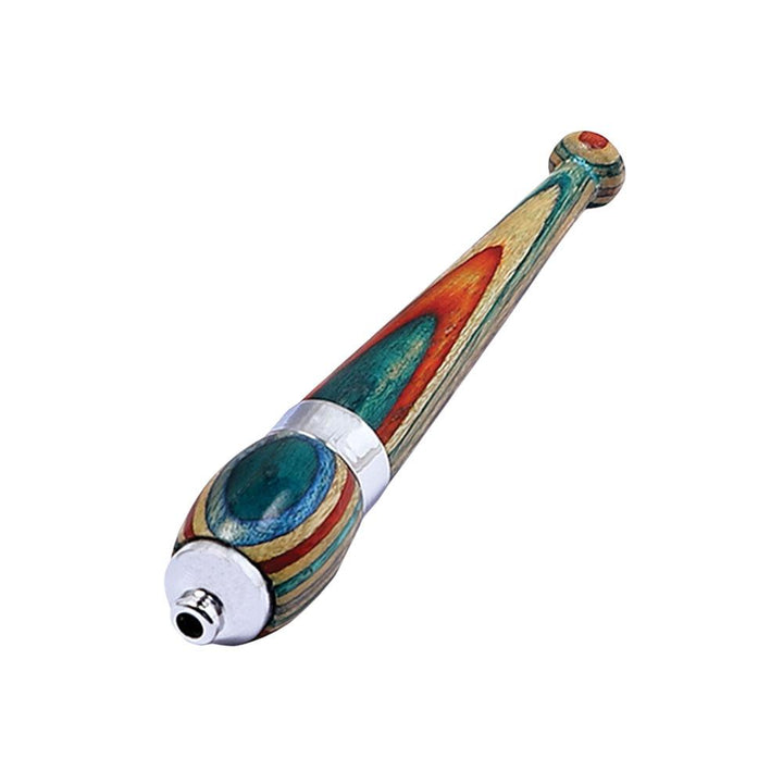 Rainbow Wood Zeppelin One Hitter Pipe - Headshop.com