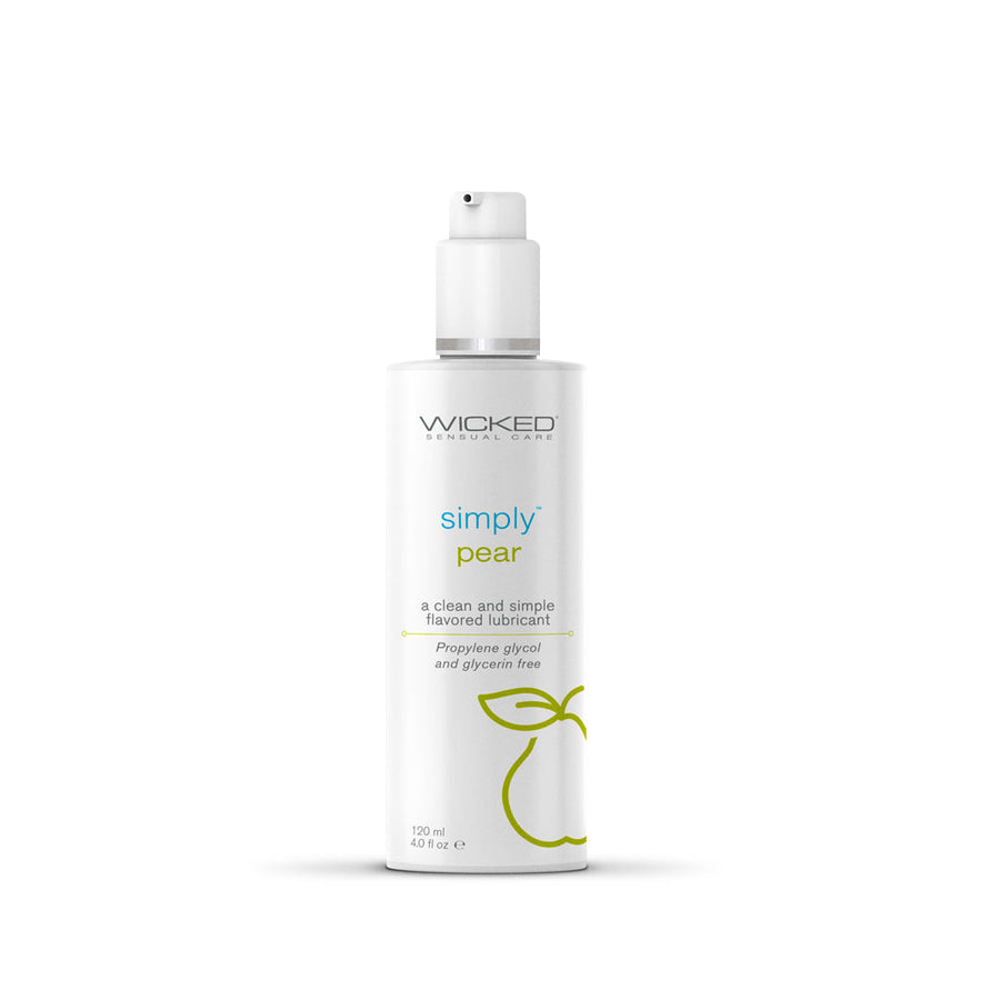 Simply Pear Flavored Water Based Lubricant 4 oz. - Headshop.com