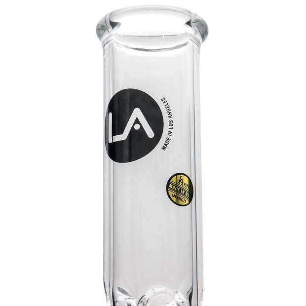 LA Pipes Single or Double Showerhead Perc Beaker Bong - Headshop.com
