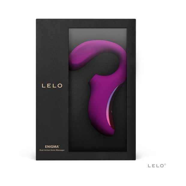 LELO ENIGMA Suction Dual Stimulator Deep Rose - Headshop.com