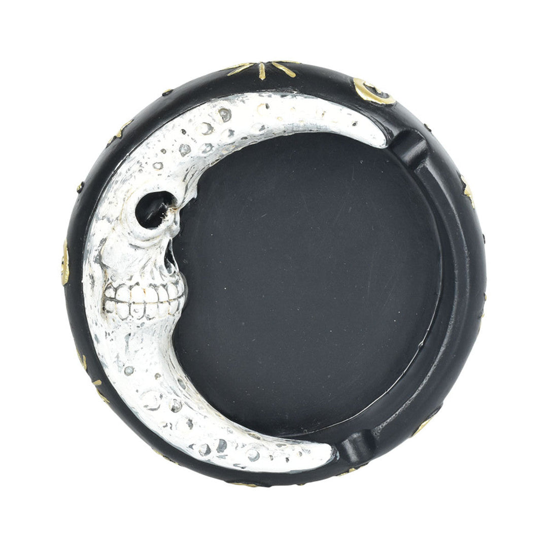 Scary Skull Moon Ashtray | 4.5" - Headshop.com