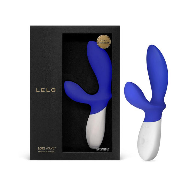LELO LOKI WAVE Rechargeable Dual Stimulation Prostate Vibrator Federal Blue - Headshop.com
