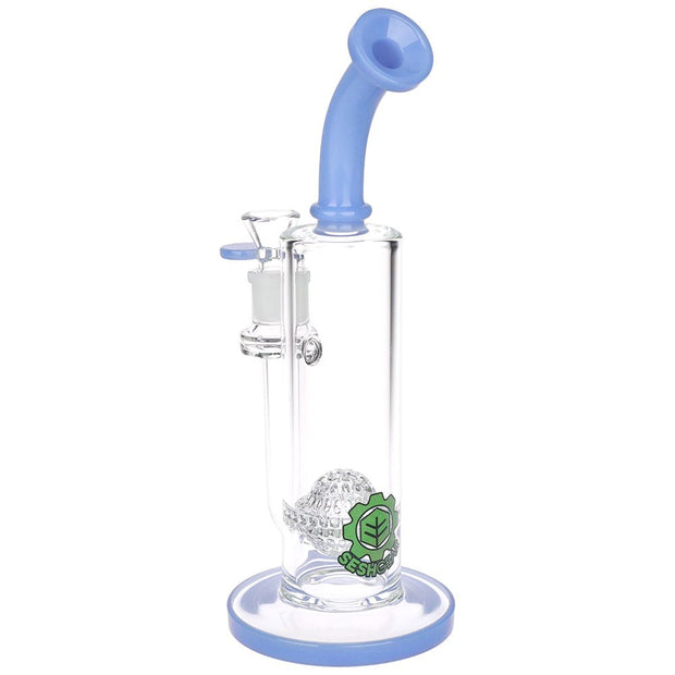 SeshGear Golf Ball Perc Glass Water Pipe | 10" | 14mm F | Colors Vary - Headshop.com