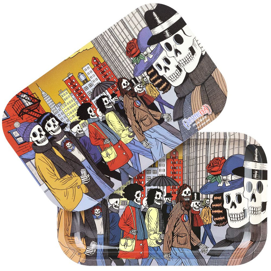 Grateful Dead x Pulsar Rolling Tray & Lid Kit - Street People / 11" x 7" - Headshop.com