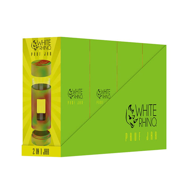 White Rhino PRUF 2-In-1 Jar | 5" | 4ct Display - Headshop.com