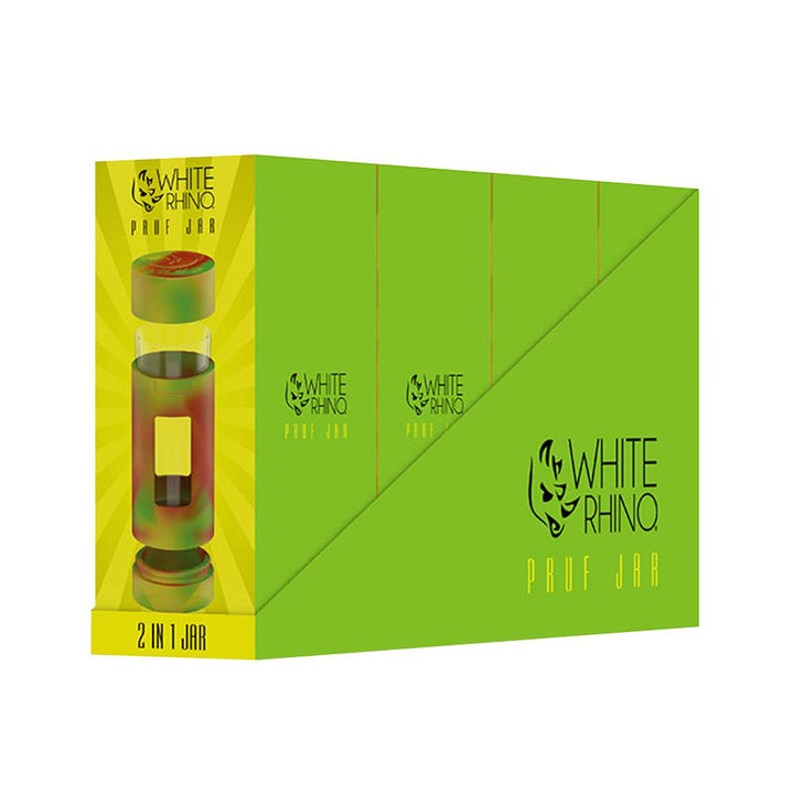 White Rhino PRUF 2-In-1 Jar | 5" | 4ct Display - Headshop.com