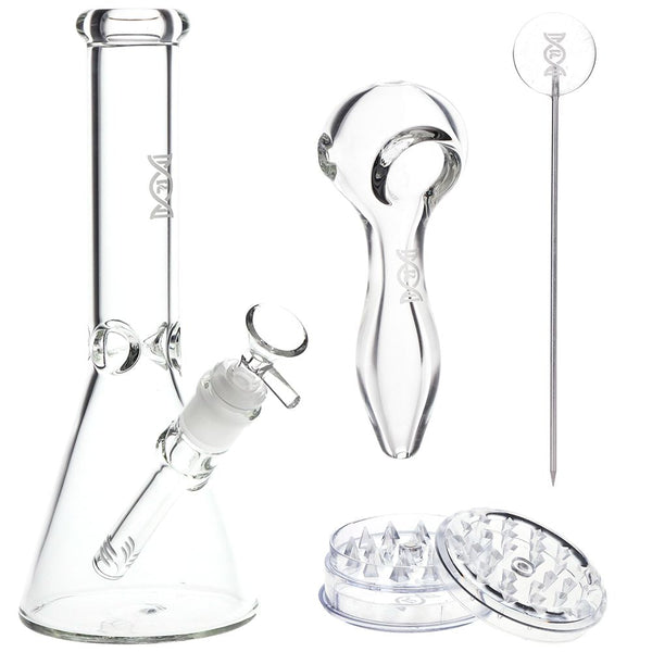 Pulsar CORE Glass Beaker Water Pipe Smoker Set - 10" / 14mm F Pulsar CORE Glass Beaker Water Pipe Smoker Set - 10" / 14mm F