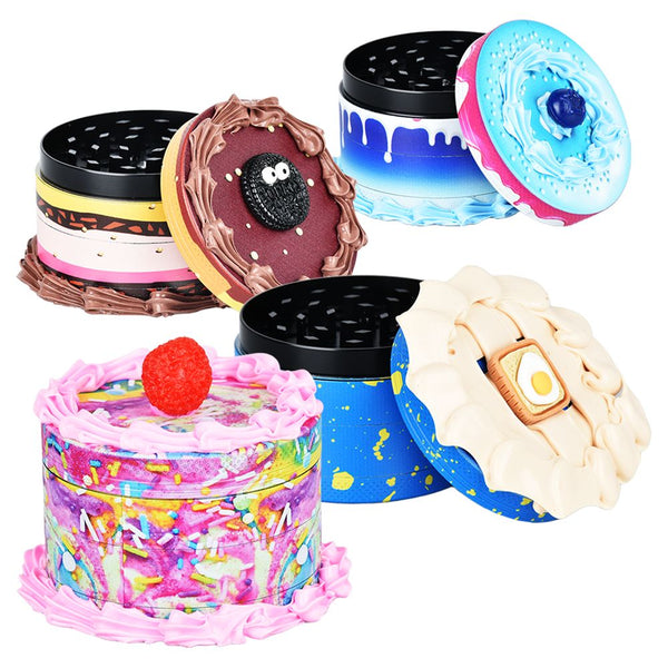 Birthday Cake Grinder | 4pc | 2.5" Birthday Cake Grinder | 4pc | 2.5"