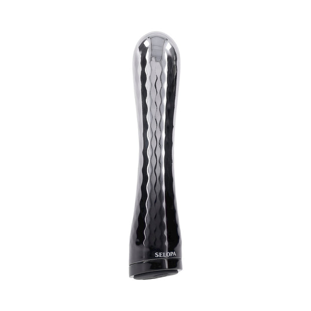 Selopa Silverado Rechargeable Vibrator ABS Plastic & Silicone Silver/Black - Headshop.com