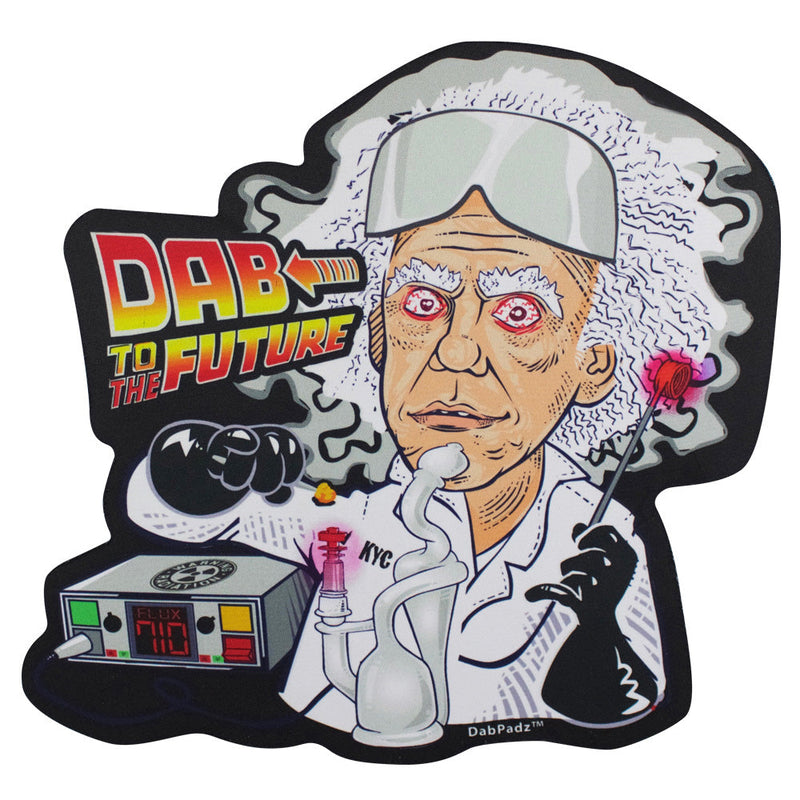 DabPadz - Die Cut Dab Mat - 10" / Dab to the Future - Headshop.com