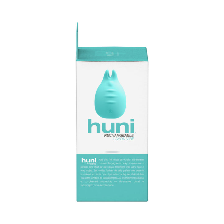 VeDO Huni Rechargeable Finger Vibe Tease Me Turquoise - Headshop.com