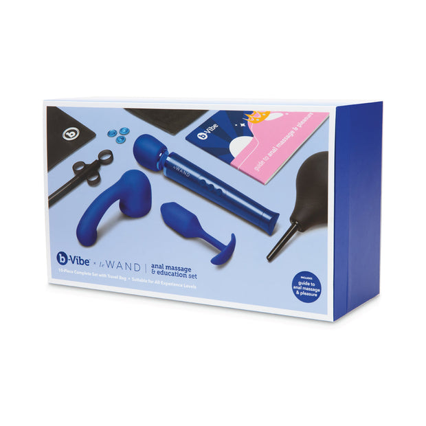 b-Vibe Anal Massage & Education Set Blue - Headshop.com