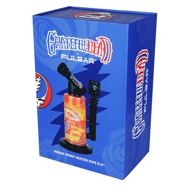Grateful Dead x Pulsar Inside Print Water Pipe - 8.5" / 14mm F / Sunset Dance - Headshop.com
