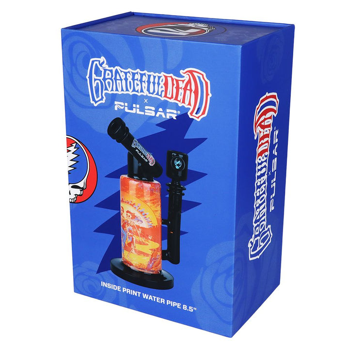 Grateful Dead x Pulsar Inside Print Water Pipe - 8.5" / 14mm F / Sunset Dance - Headshop.com