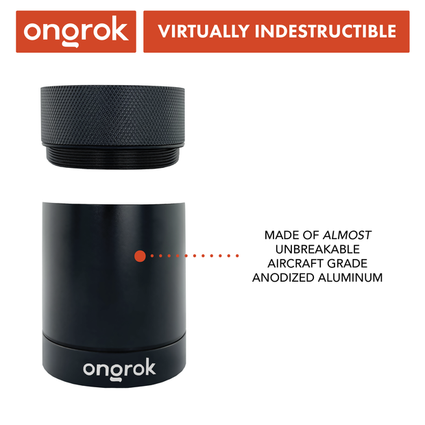 Ongrok Aluminum Metal Storage Jar - Headshop.com