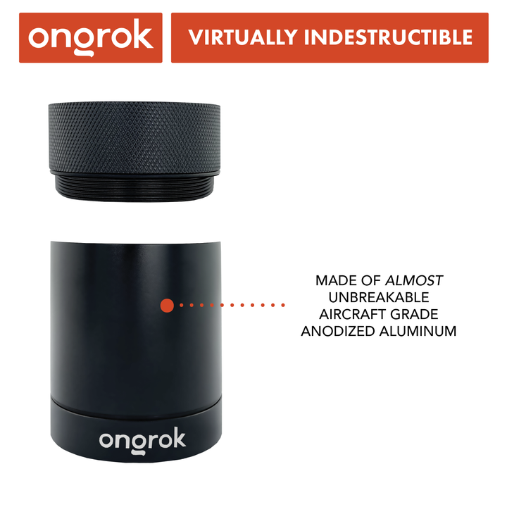 Ongrok Aluminum Metal Storage Jar - Headshop.com