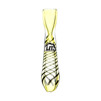 LiT Spiral Striped Glass Chillum - 3.25" / Assorted Colors 24PC DISPLAY - - Headshop.com