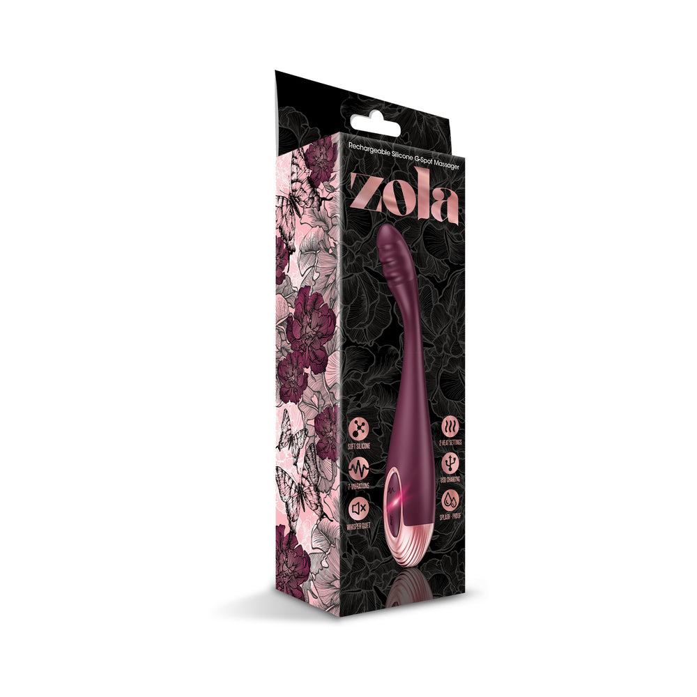 Zola Rechargeable Silicone Warming G-Spot Massager - Headshop.com