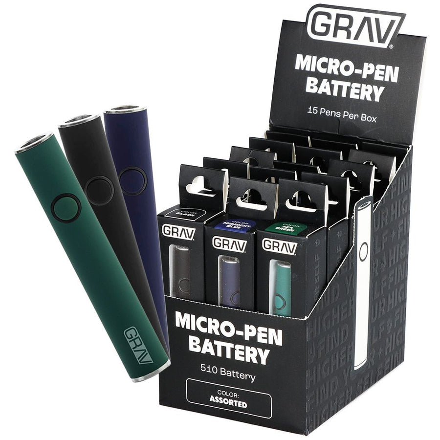 GRAV Micro Pen Variable Voltage Battery - 130mAh / 15ct - Headshop.com