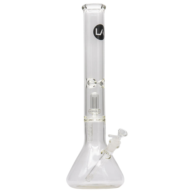 LA Pipes Thick Glass Beaker Showerhead Perc Bong - Headshop.com