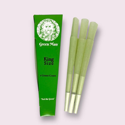 Green Man Green Rice Paper Cones - Headshop.com