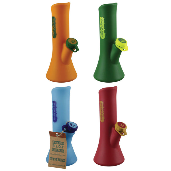 Piecemaker KaliGo Silicone Waterpipe - 8.5" / Colors Vary Piecemaker KaliGo Silicone Waterpipe - 8.5" / Colors Vary