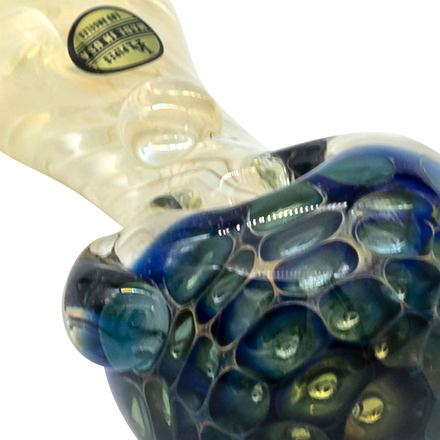 LA Pipes "The Hive" Honeycomb Color Changing Glass Pipe - Headshop.com
