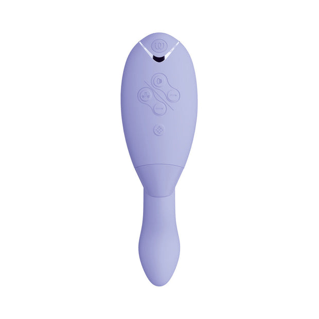Womanizer Duo 2 Rechargeable Dual Stimulation Pleasure Air and G-Spot Vibrator Lilac - Headshop.com