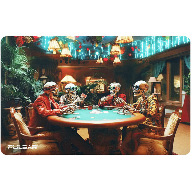 Pulsar DabPadz Fabric Top Dab Mat - Poker Night / 16"x10" - Headshop.com