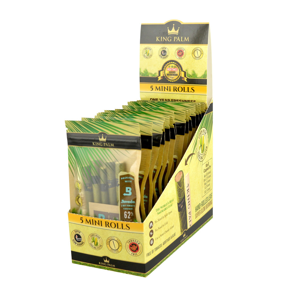 15PC DISP - King Palm Wrap Pouches - 5pk / Mini - Headshop.com